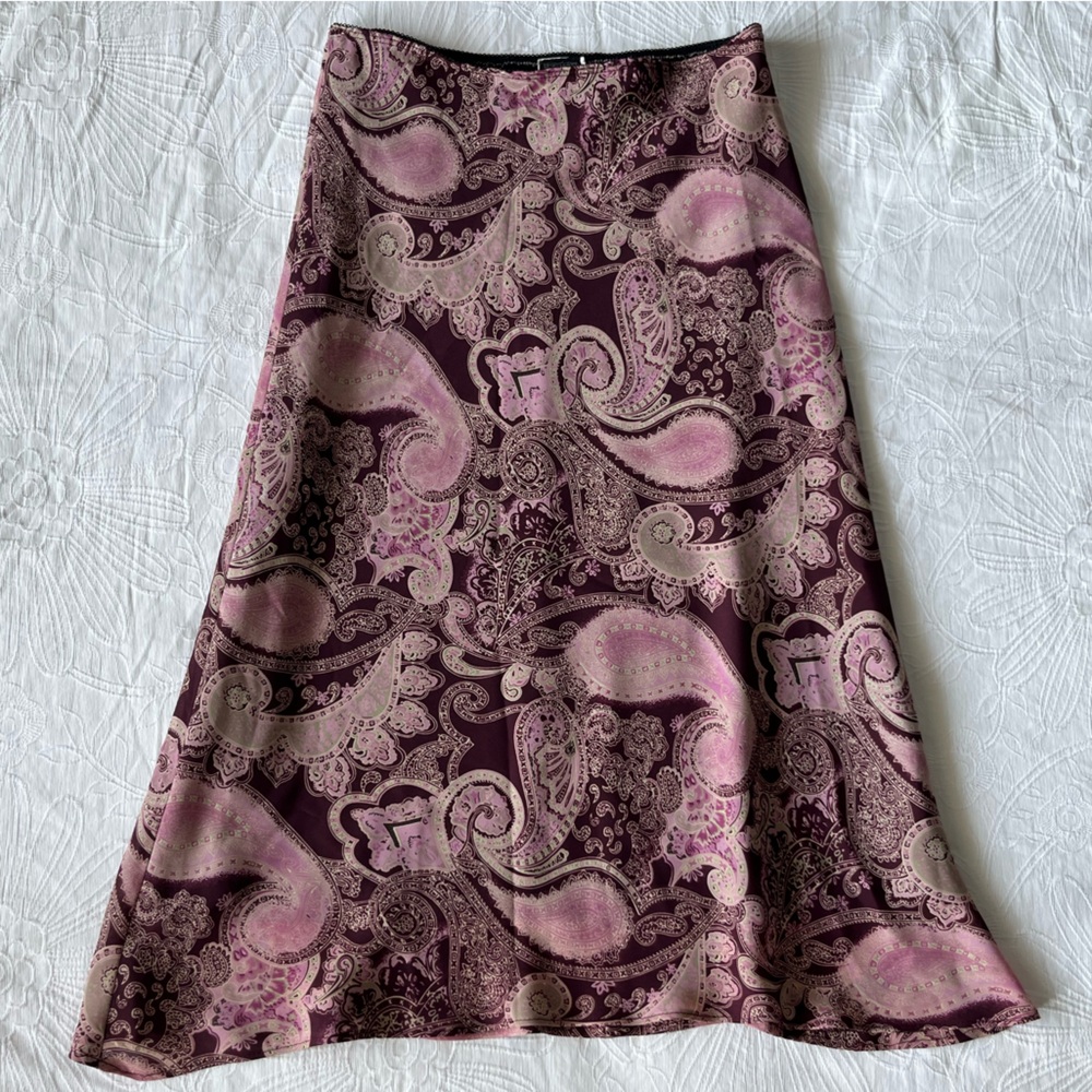VAMP Y2K paisley midi skirt